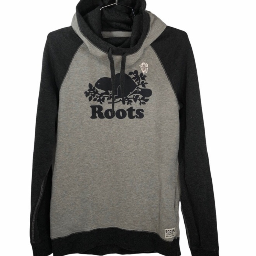 NWT Roots Trinity Funnel Sweatshirt Hoodie Grey S